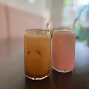 Thai ice tea and Nom Yen