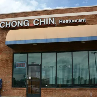 the front of the restaurant