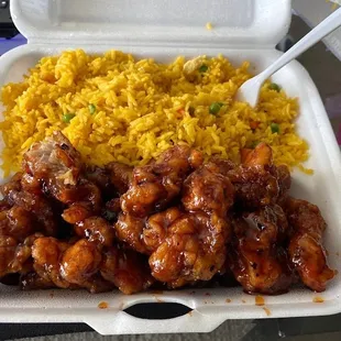 D6. General Tso&apos;s Chicken Combo