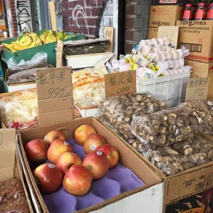 a variety of fruits and vegetables