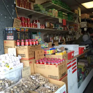 a variety of food items