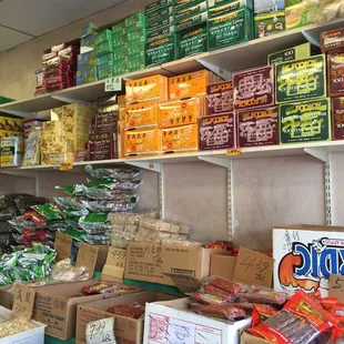 a variety of food items