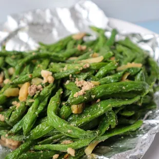 Dry Fried String Beans @tiffhuangry