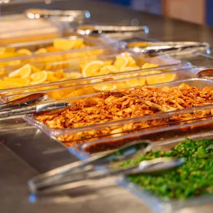 a variety of food items