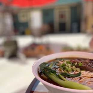 Pork intestines Chong Qing noodle