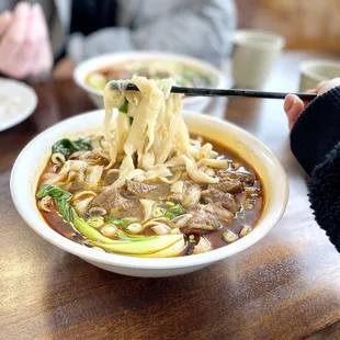 #8. Braised Pork Ribs Hand-Cut Noodles/