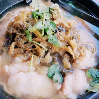 Pickled Mustard Green Fish Filet Noodle Soup