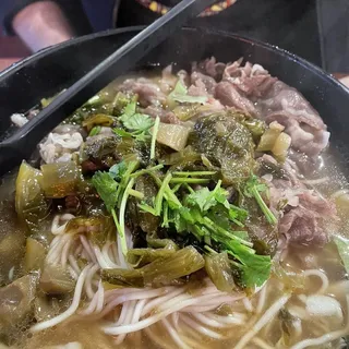 Lamb in Pickled Mustard Green Noodle Soup