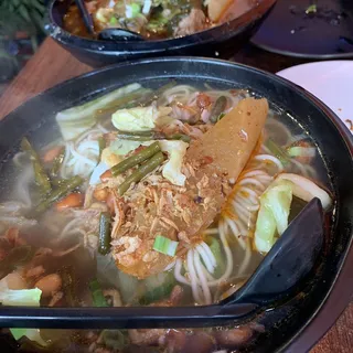 Pork Bone Broth Noodle Soup