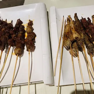 Lamb Skewer  Yellow croaker fish