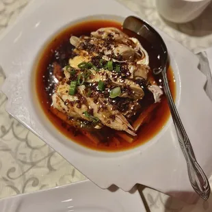 Boiled Chicken in Chili Sauce ($11.99)
