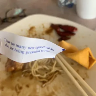 My fortune cookie message today