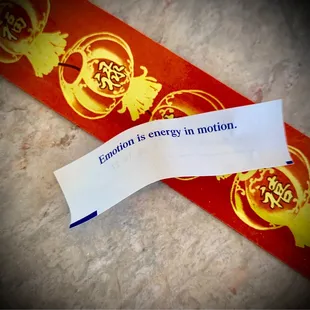 My fortune cookie message today