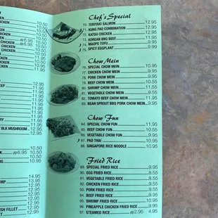 Menu inside 3