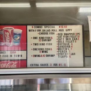 Menu As of December 7th, 2022