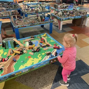 So many trains to play with!