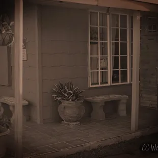 outside