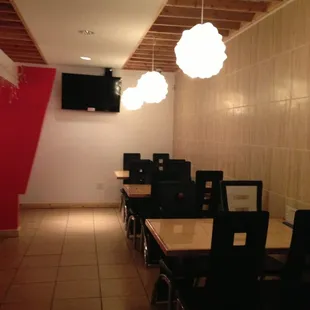 interior, sushi and sashimi