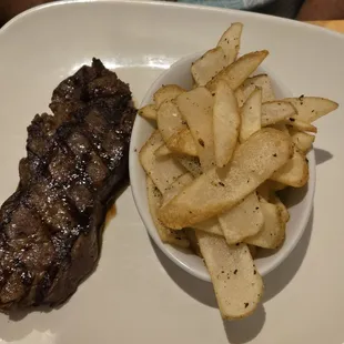 10 oz strip steak. 10 oz?