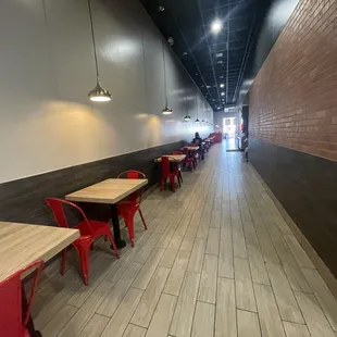 interior, sushi and sashimi