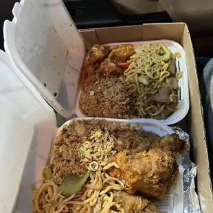 chicken wings and fried chicken, food