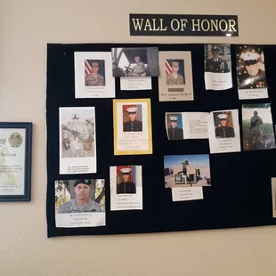 Their Wall of Honor..