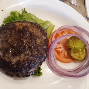 Bacon cheeseburger no bun.