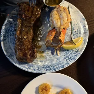 Surf and Turf with Wagyu Ribeye Filet
