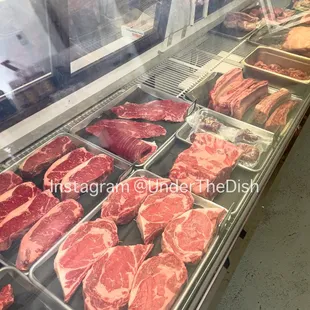 inside - meat selection