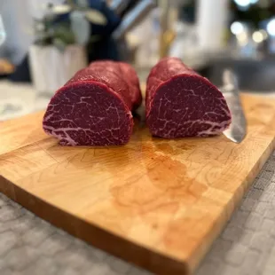 The before... 5lbs. beef tenderloin.