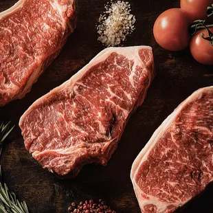 PRIME NY STRIP STEAKS (yes those are actually our steaks cut in house)