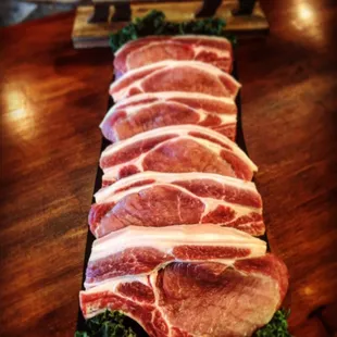 Local Berkshire Pork Rib Loin Chops