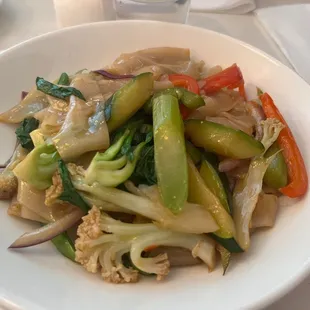 Vegan Spicy Drunken Noodle