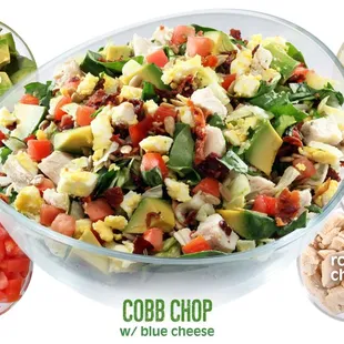 the ingredients of a cobb salad