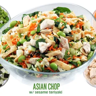 a bowl of asian chopped vegetables