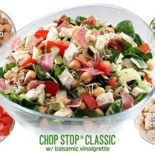 the ingredients of a salad in a bowl