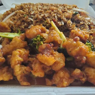 Orange Chicken lunch special $6.65