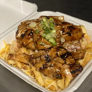 Teriyaki chicken fries yummy