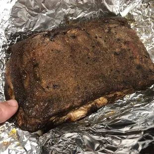 Took a half slab home and omg it&apos;s still great after warming it in the oven.  Best damn Smokey ribs I&apos;ve had on my roadtrip