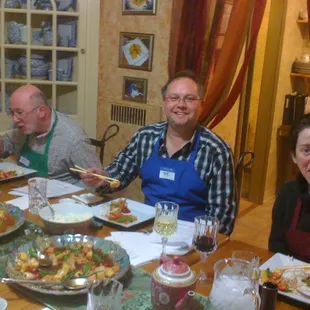 private party at the cooking school