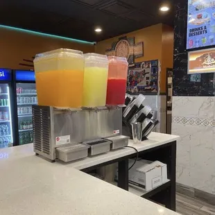 Mango, Lemonade and Fruit Punch Juice