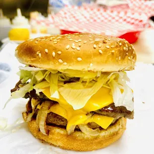 Gyro burger double meat