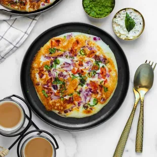 pizza, food