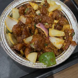 Gobi Manchurian fried cauliflower, bursting with flavor with a spicy  kick!