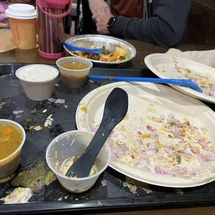 Devoured the feast, happy empty plates!