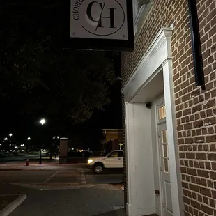 Outside entrance.