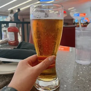 Cheers for our flight!!