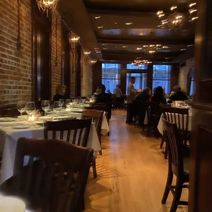 the dining room of a restaurant