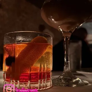 Barrel-Aged Old Fashioned and Espresso Martini
