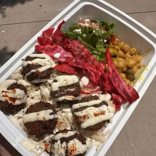 Falafel rice bowl